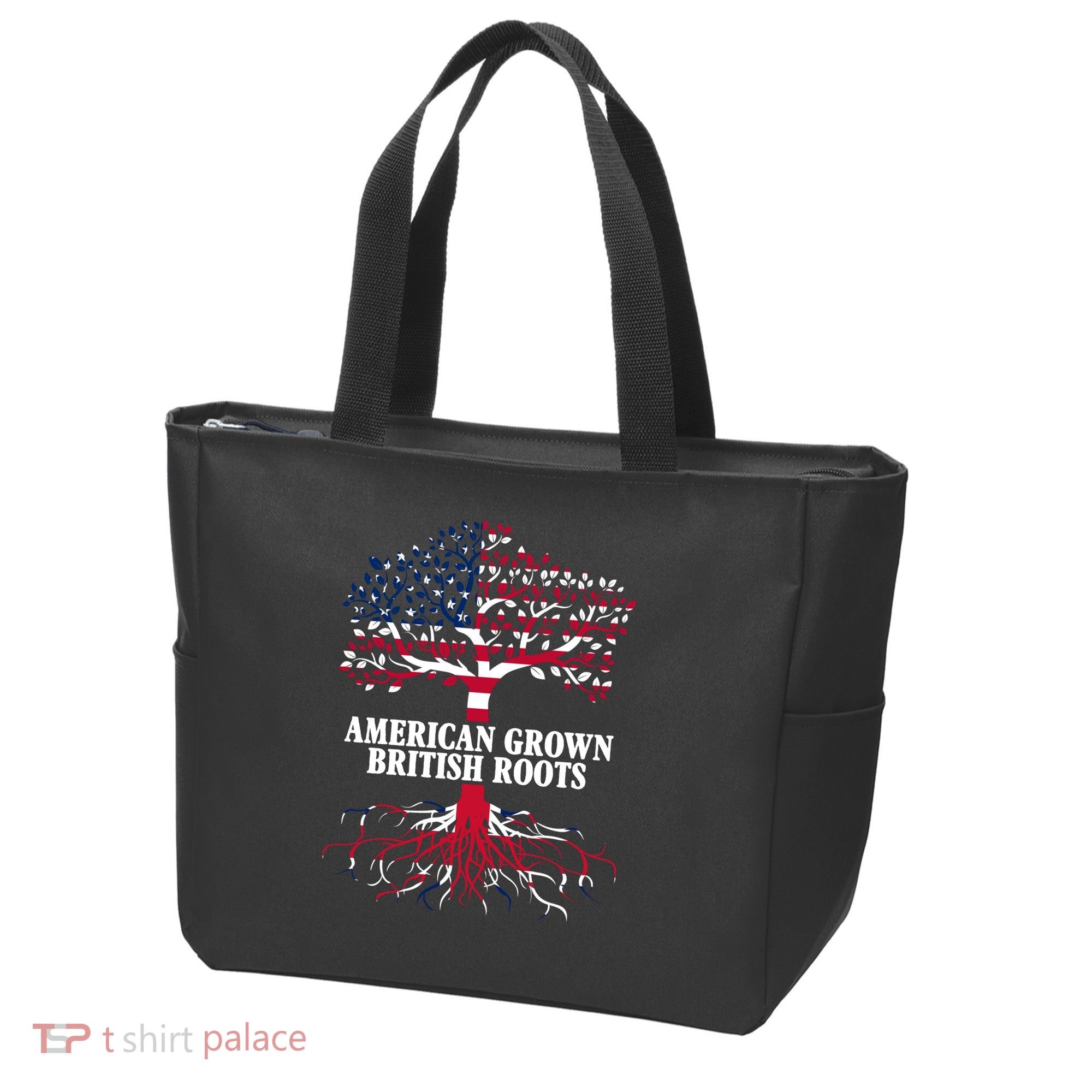 American Grown British Roots Tote Bag