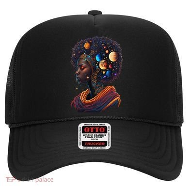 Afro Galactic Beauty Queen Pride Woman Space Black History Hat
