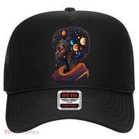 Afro Galactic Beauty Queen Pride Woman Space Black History Hat thumb 0