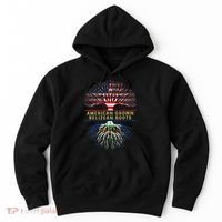 American Grown Belizean Roots America Belize Tree Flag Hoodie thumb 0