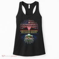 American Grown Belizean Roots America Belize Tree Flag Women's Tank Top thumb 0