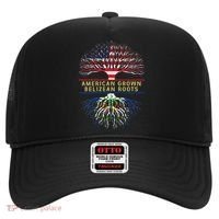 American Grown Belizean Roots America Belize Tree Flag Hat thumb 0