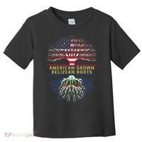 American Grown Belizean Roots America Belize Tree Flag Toddler T-Shirt thumb 0