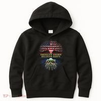 American Grown Belizean Roots America Belize Tree Flag Kids Hoodie thumb 0