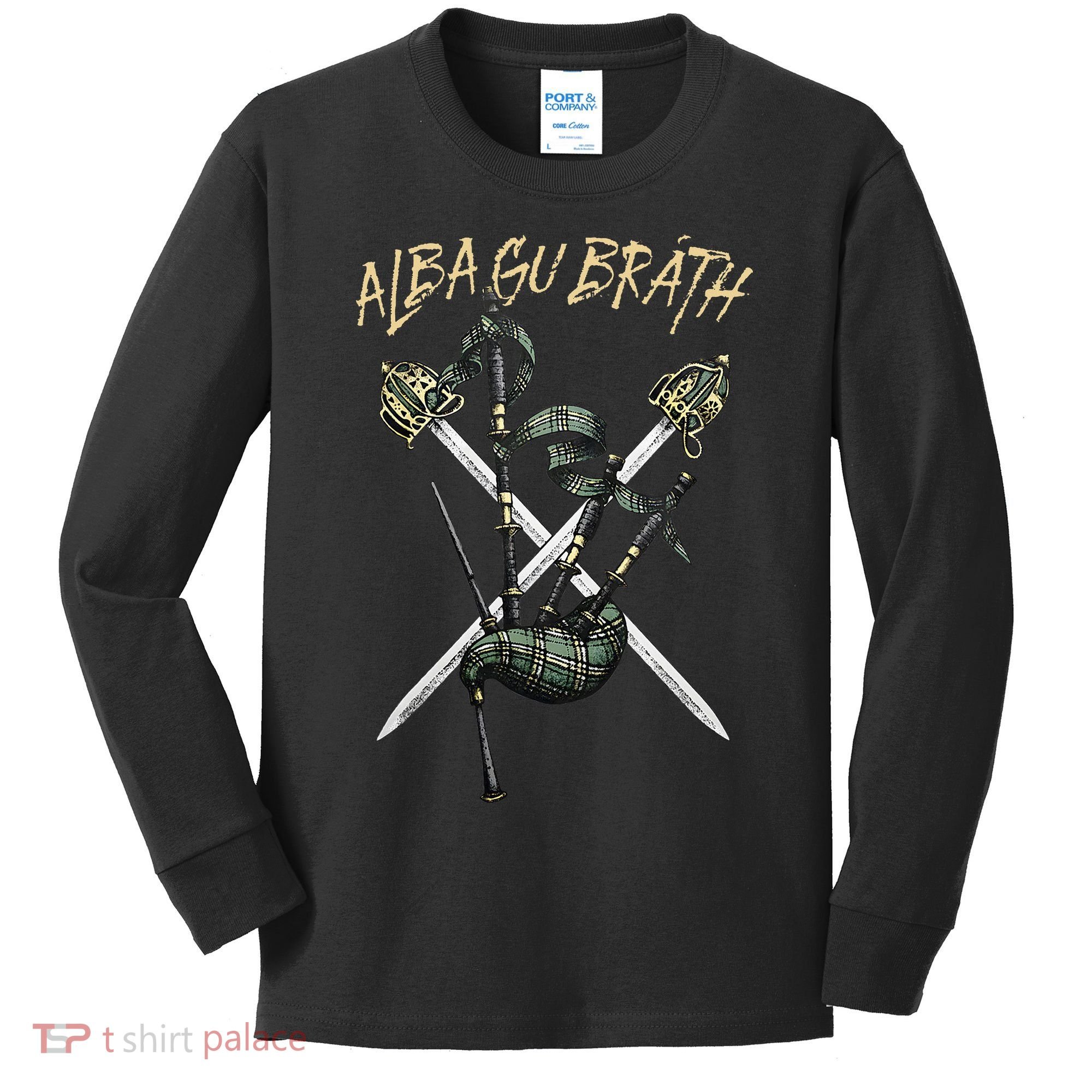 Alba Gu BráTh Scotland Forever Kids Long Sleeve Shirt