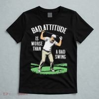 Angry Golfer Bad Attitude Worse Swing Funny Golf Quote T-Shirt thumb 5