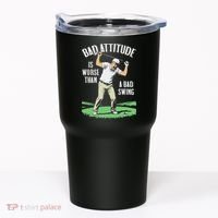 Angry Golfer Bad Attitude Worse Swing Funny Golf Quote Tumbler thumb 0