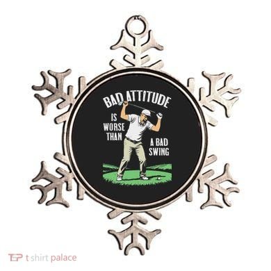 Angry Golfer Bad Attitude Worse Swing Funny Golf Quote Ornament