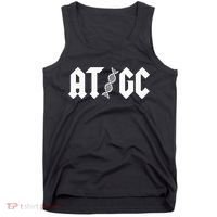 AT GC Biology DNA Strand Double Helix Teacher Pupil Student Tank Top thumb 0