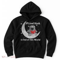 A Good Book Is Out Of This World Astronaut Hoodie thumb 0