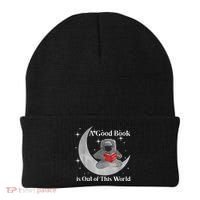 A Good Book Is Out Of This World Astronaut Beanie thumb 0