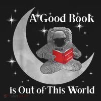 A Good Book Is Out Of This World Astronaut Women's Hoodie thumb 2