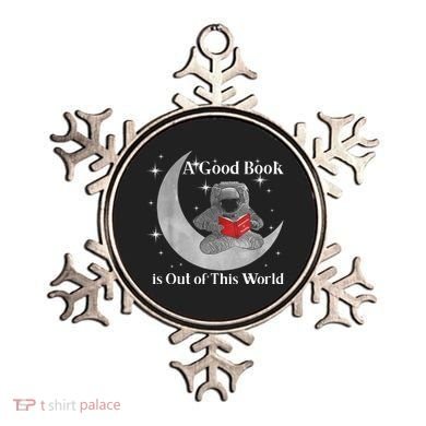 A Good Book Is Out Of This World Astronaut Ornament