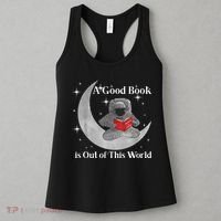 A Good Book Is Out Of This World Astronaut Women's Tank Top thumb 3