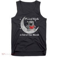 A Good Book Is Out Of This World Astronaut Tank Top thumb 0
