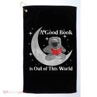 A Good Book Is Out Of This World Astronaut Golf Towel thumb 0