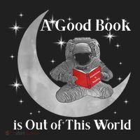 A Good Book Is Out Of This World Astronaut Golf Towel thumb 3