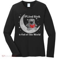 A Good Book Is Out Of This World Astronaut Women's Long Sleeve Shirt thumb 0