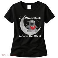 A Good Book Is Out Of This World Astronaut Women's T-Shirt thumb 0
