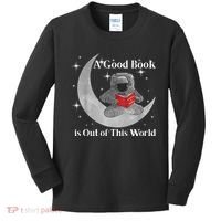 A Good Book Is Out Of This World Astronaut Kids Long Sleeve Shirt thumb 0
