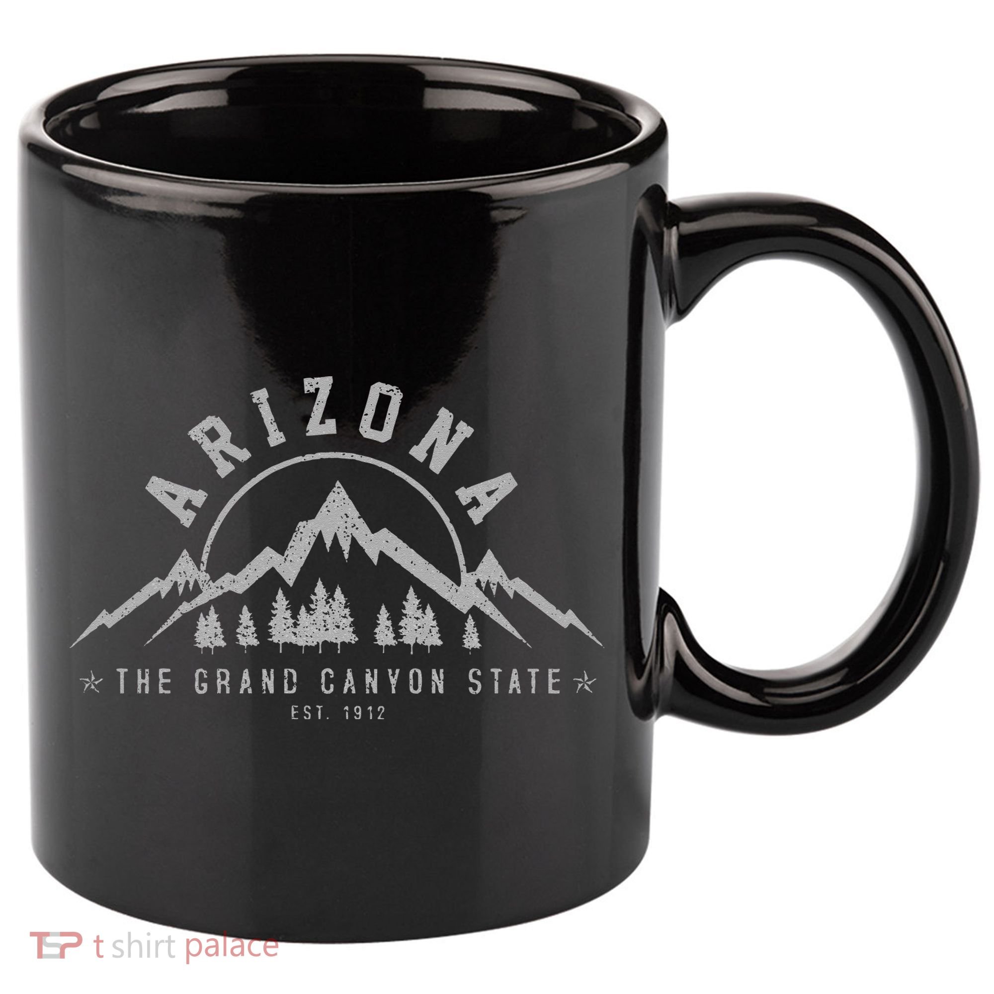 Arizona Grand Canyon State Est. 1912 Mountains Nature Gift 11oz C Handle Ceramic Mug