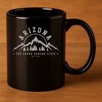 Arizona Grand Canyon State Est. 1912 Mountains Nature Gift 11oz C Handle Ceramic Mug thumb 3