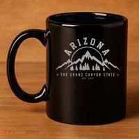 Arizona Grand Canyon State Est. 1912 Mountains Nature Gift 11oz C Handle Ceramic Mug thumb 4