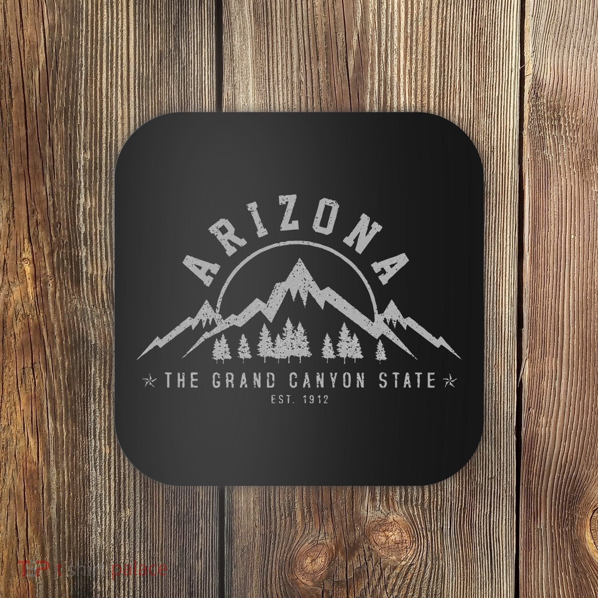 Arizona Grand Canyon State Est. 1912 Mountains Nature Gift Coaster