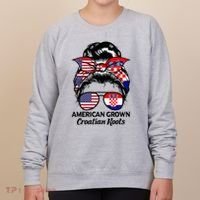 American Grown Croatian Roots Croatia Women's Sweatshirt thumb 0
