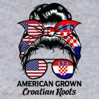 American Grown Croatian Roots Croatia Women's Sweatshirt thumb 2