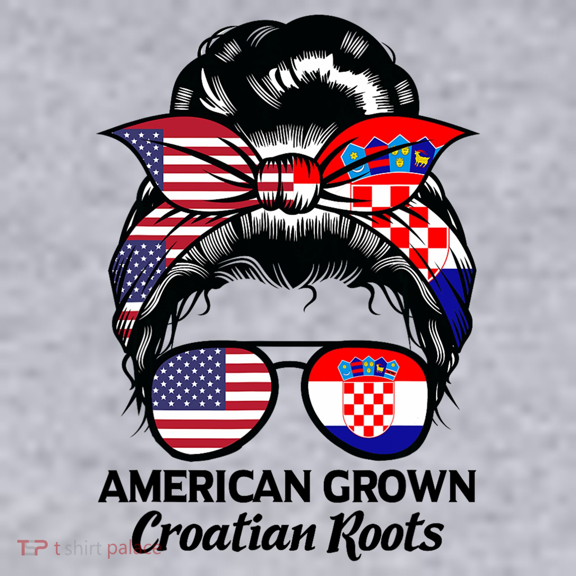 American Grown Croatian Roots Croatia Women's Sweatshirt