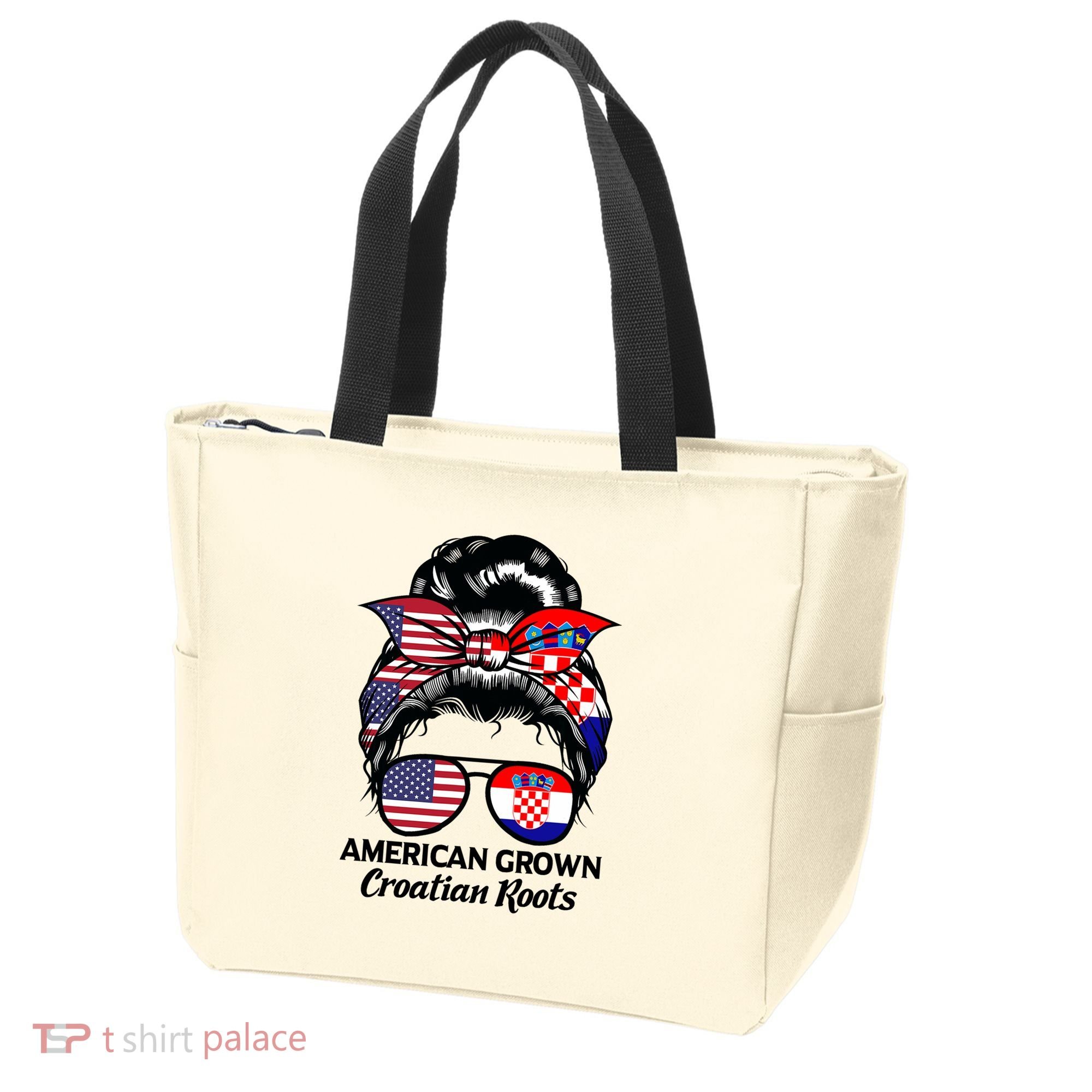 American Grown Croatian Roots Croatia Tote Bag
