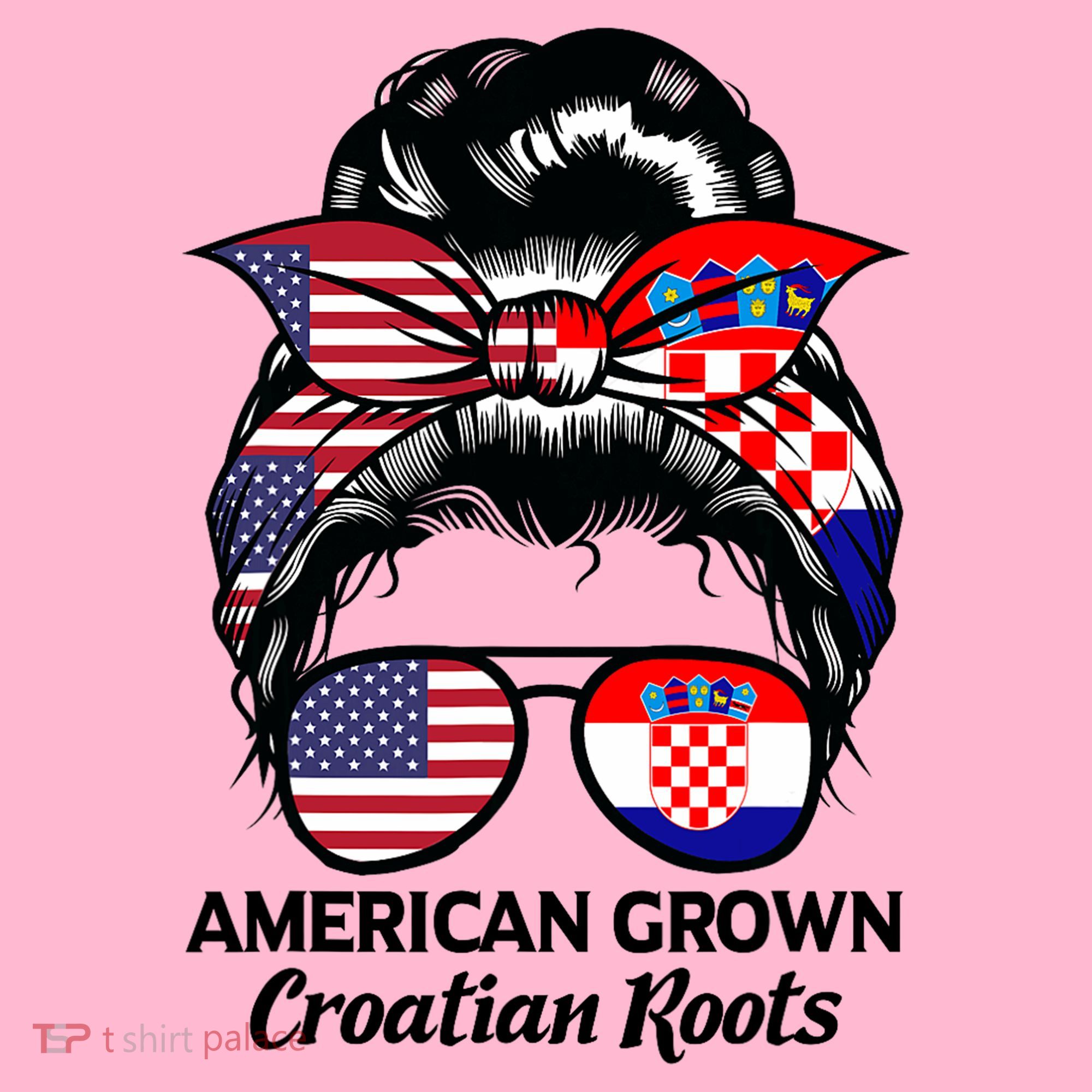 American Grown Croatian Roots Croatia Coaster