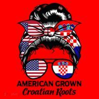 American Grown Croatian Roots Croatia Santa Hat thumb 1