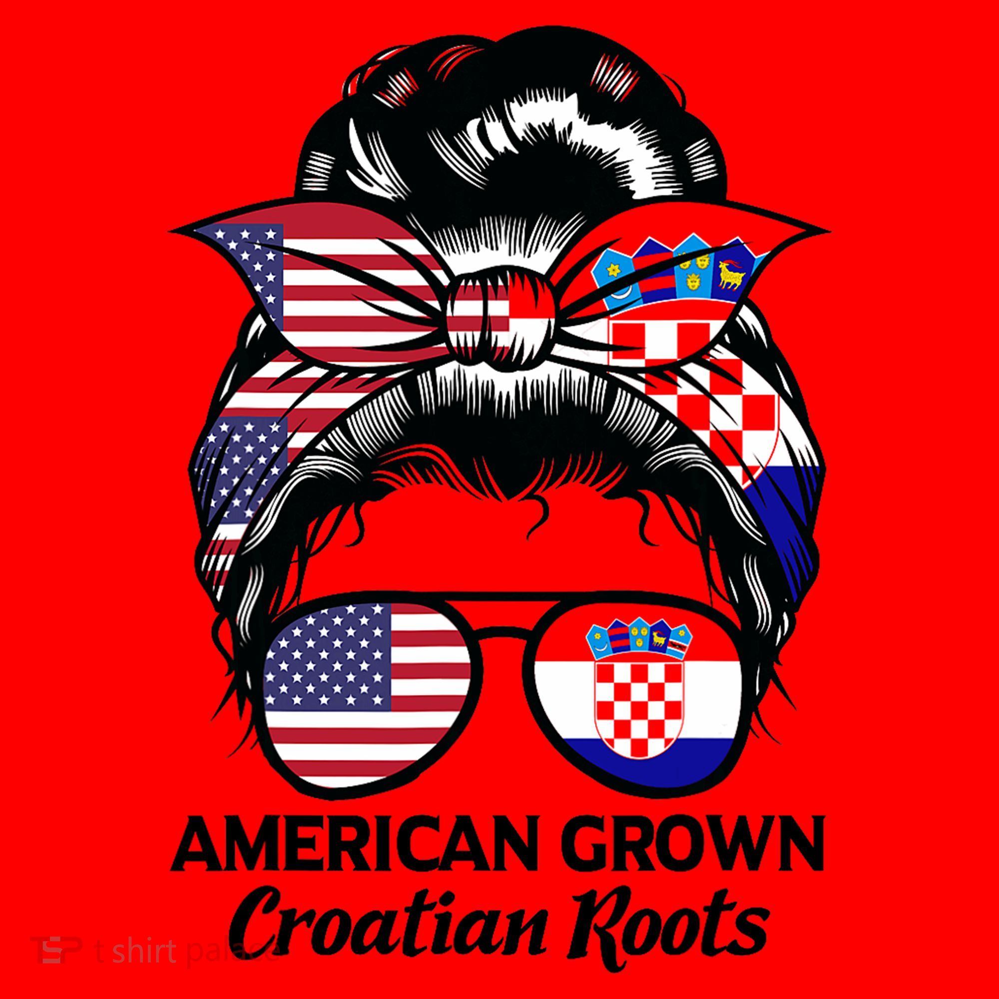 American Grown Croatian Roots Croatia Santa Hat
