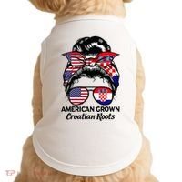 American Grown Croatian Roots Croatia Doggie Tank thumb 0