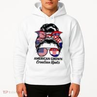 American Grown Croatian Roots Croatia Hoodie thumb 2