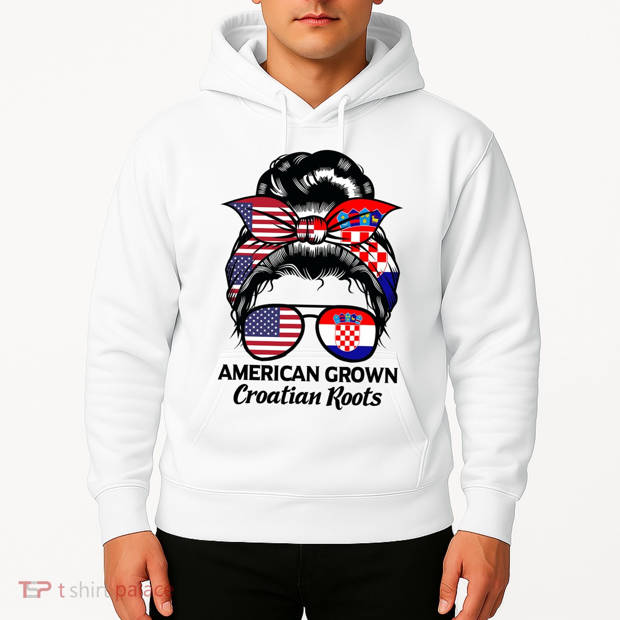 American Grown Croatian Roots Croatia Hoodie
