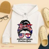 American Grown Croatian Roots Croatia Hoodie thumb 4