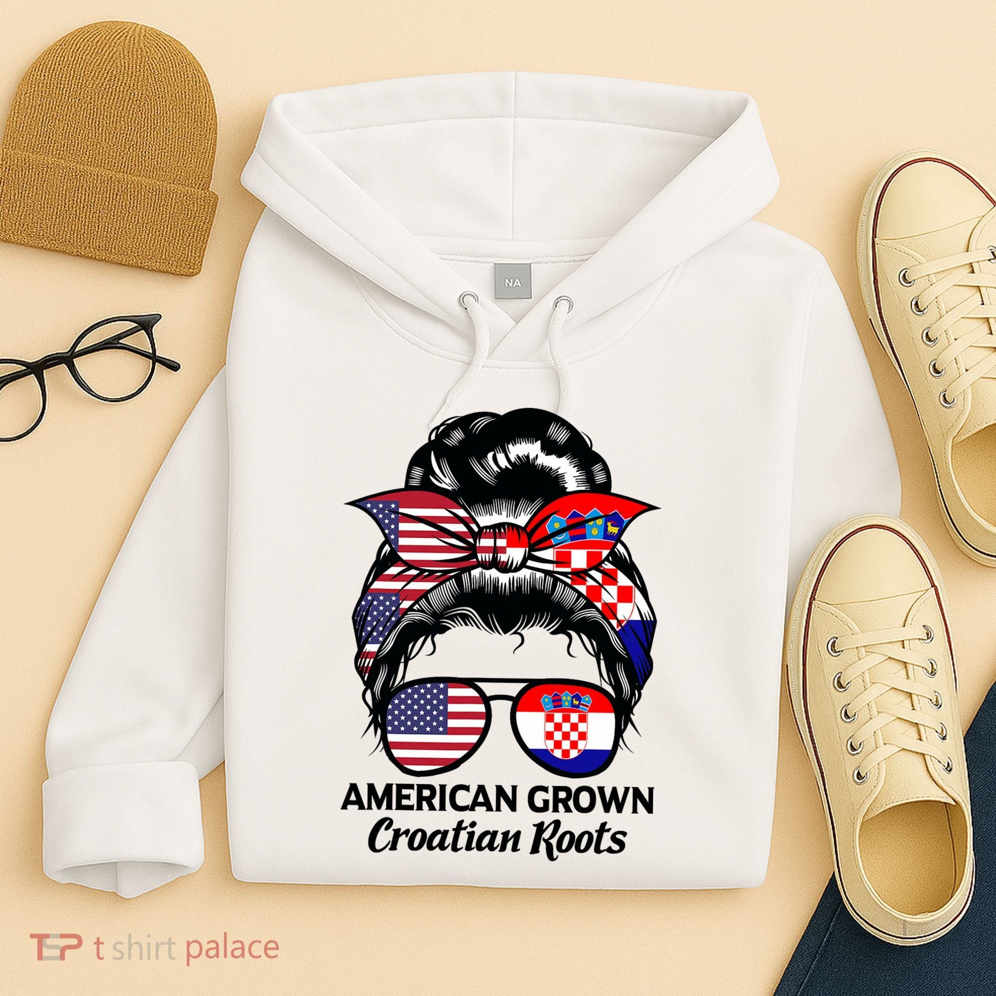 American Grown Croatian Roots Croatia Hoodie
