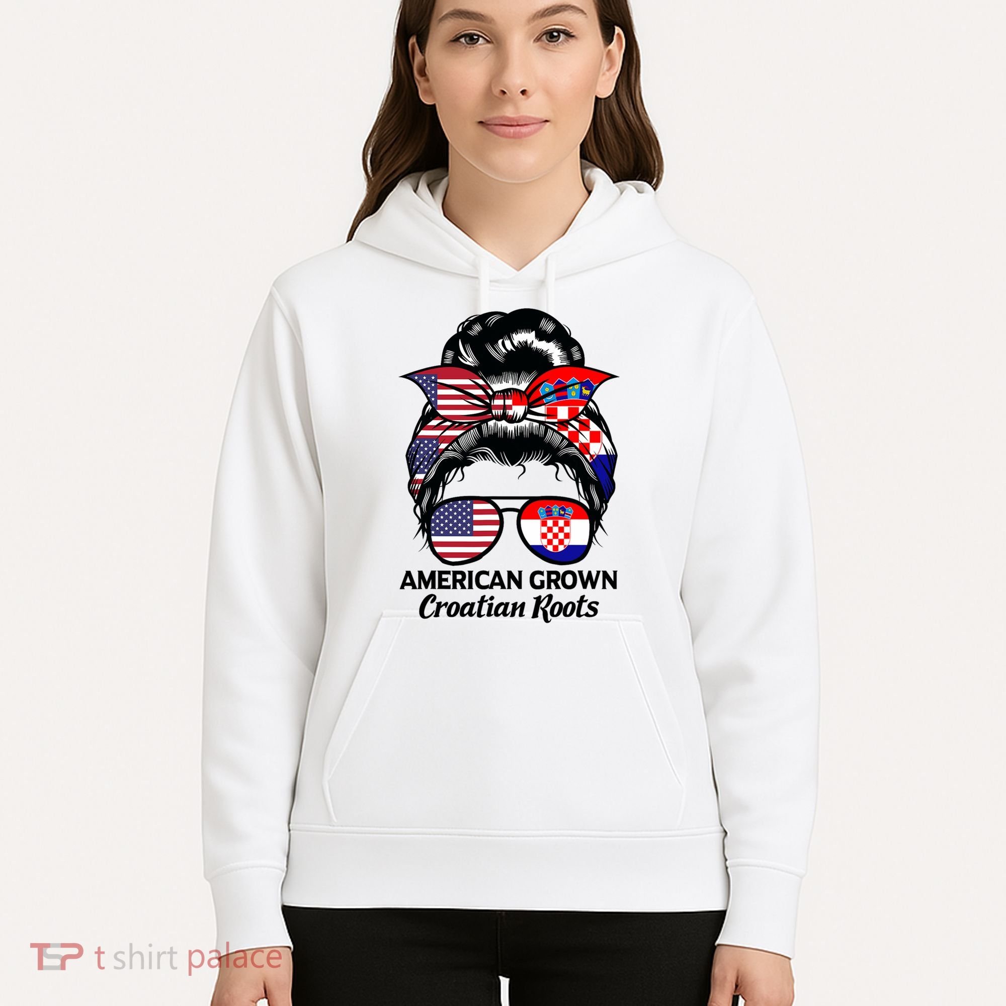 American Grown Croatian Roots Croatia Hoodie