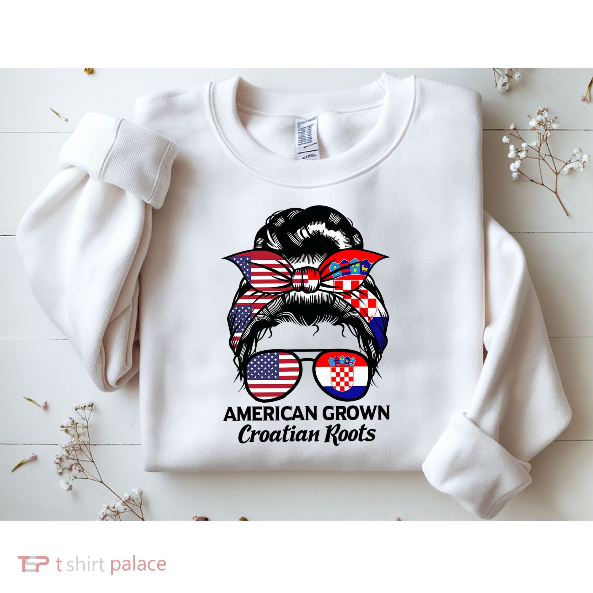 American Grown Croatian Roots Croatia Sweatshirt