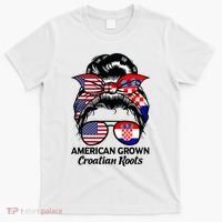American Grown Croatian Roots Croatia T-Shirt thumb 0