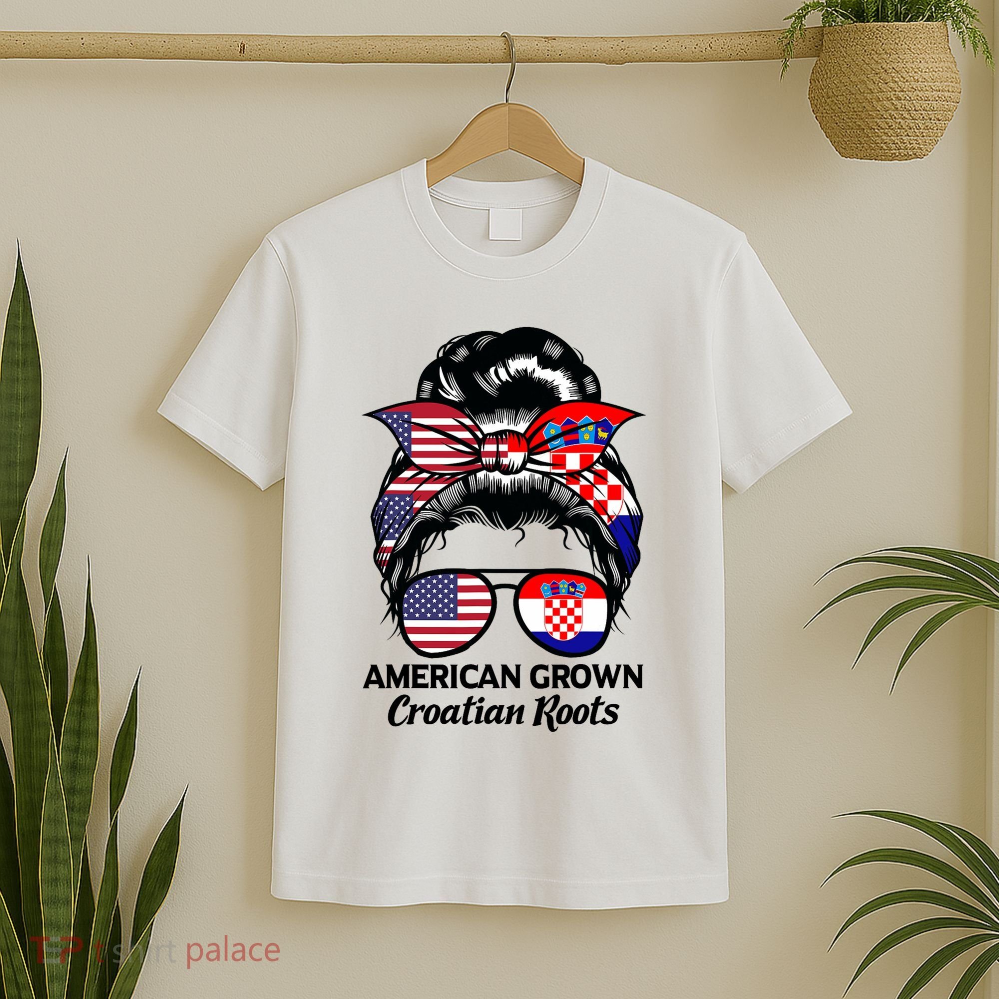 American Grown Croatian Roots Croatia T-Shirt