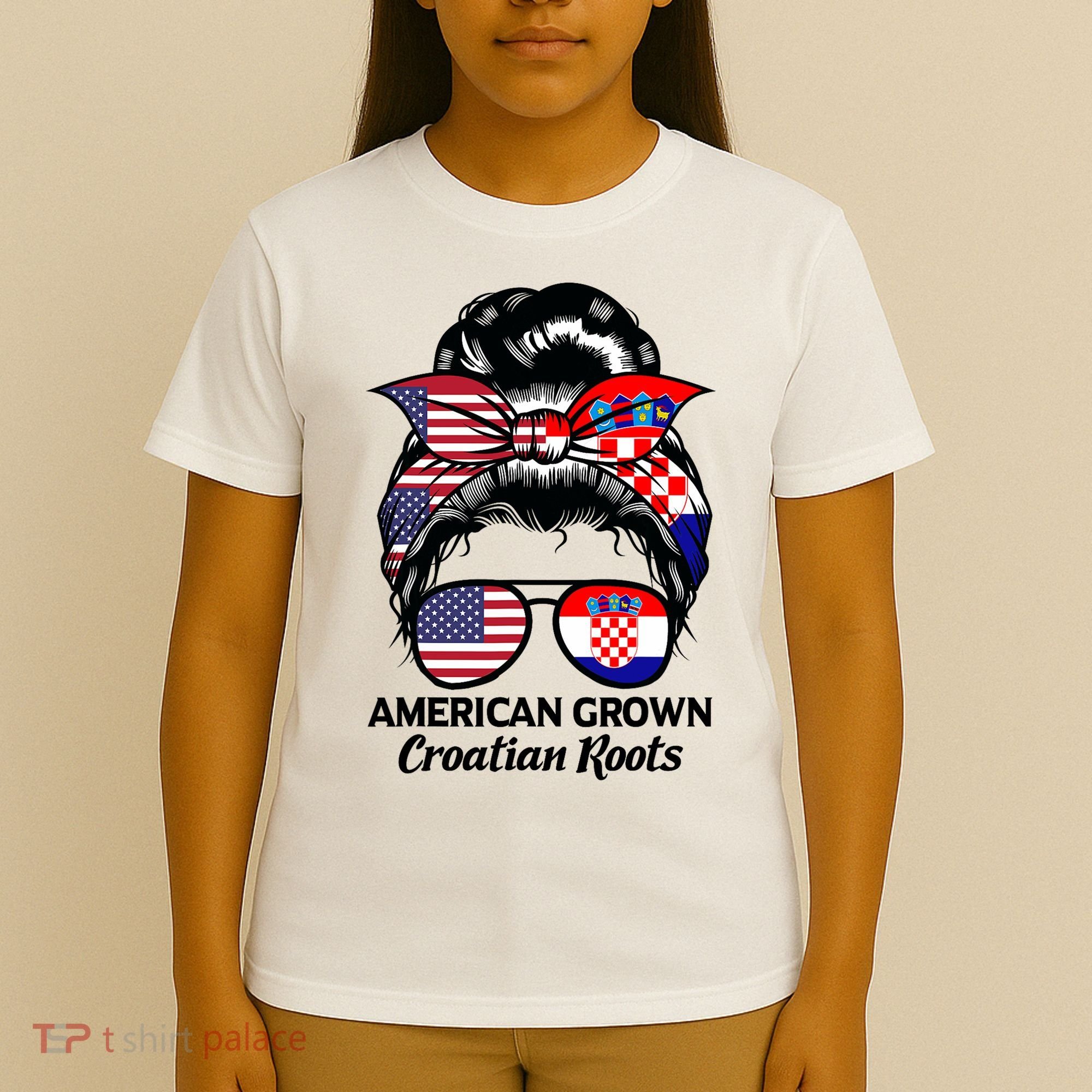 American Grown Croatian Roots Croatia T-Shirt