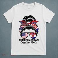 American Grown Croatian Roots Croatia T-Shirt thumb 5