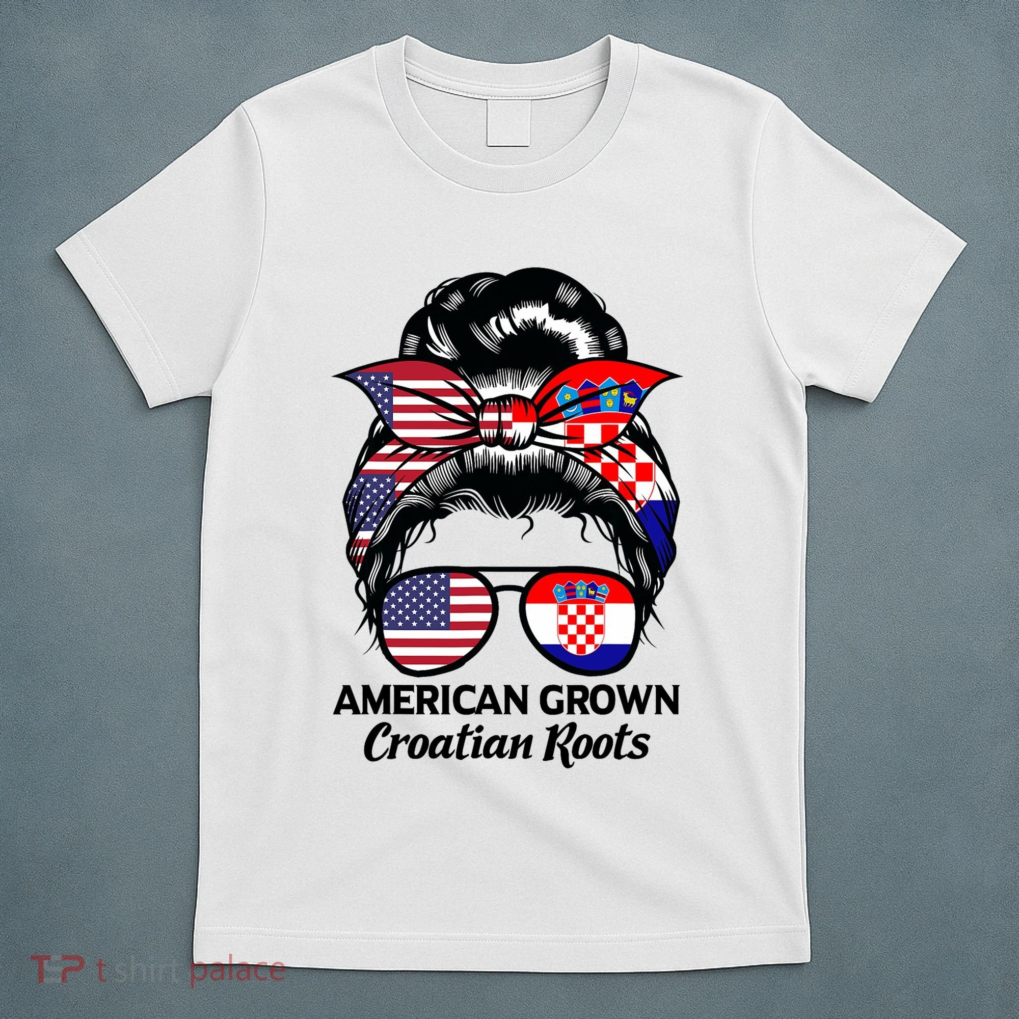 American Grown Croatian Roots Croatia T-Shirt