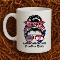American Grown Croatian Roots Croatia Coffee Mug thumb 2