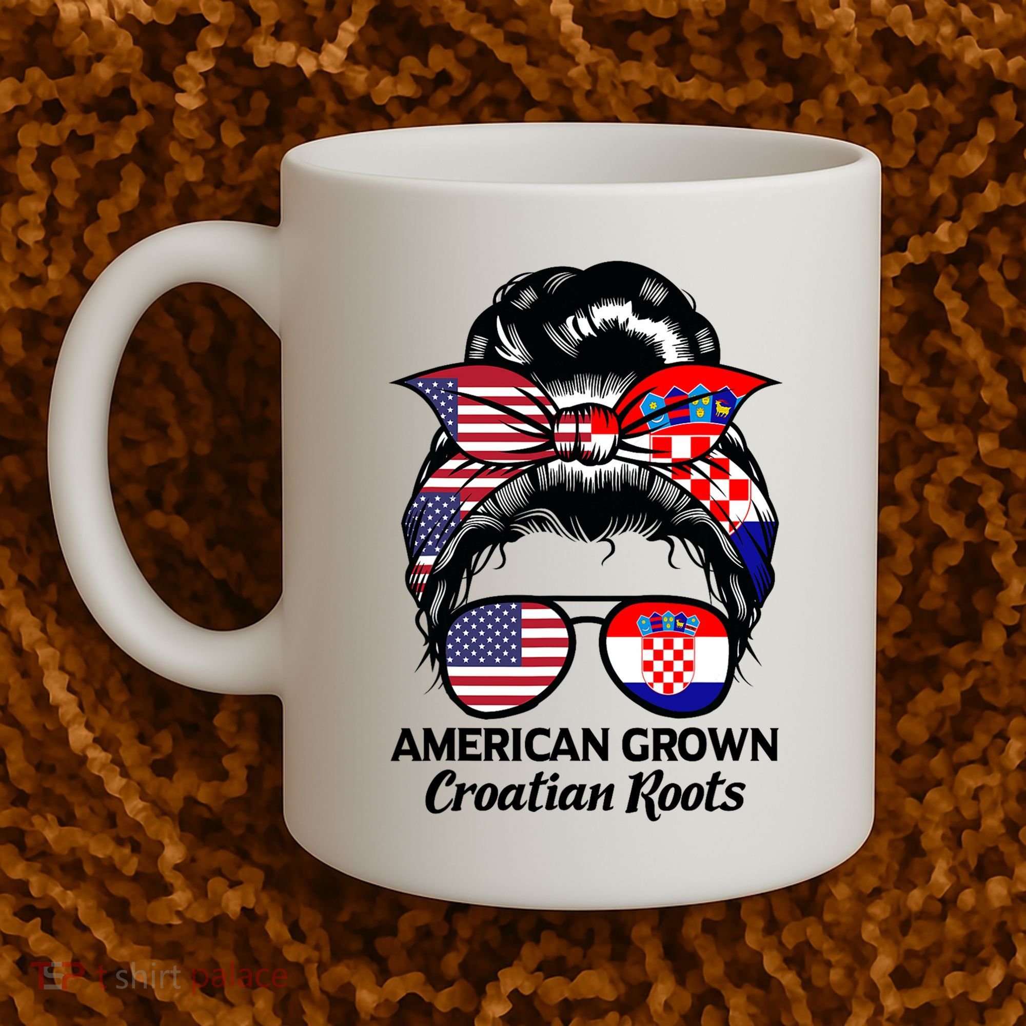 American Grown Croatian Roots Croatia Coffee Mug