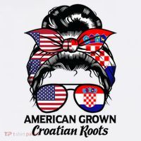 American Grown Croatian Roots Croatia Women's Hoodie thumb 2